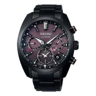 ASTRON Astron GPS Solar Dual-Time 42,7 mm Limited Edition Sort/Lilla