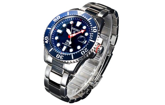 Seiko X PADI Eco Drive Sølv/Blå