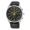 Three Eyes Sports Business-armbåndsur, sort